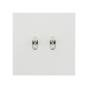 Interrupteur ART EPURE Double Bouton Poussoir (BP), 1 Poste
