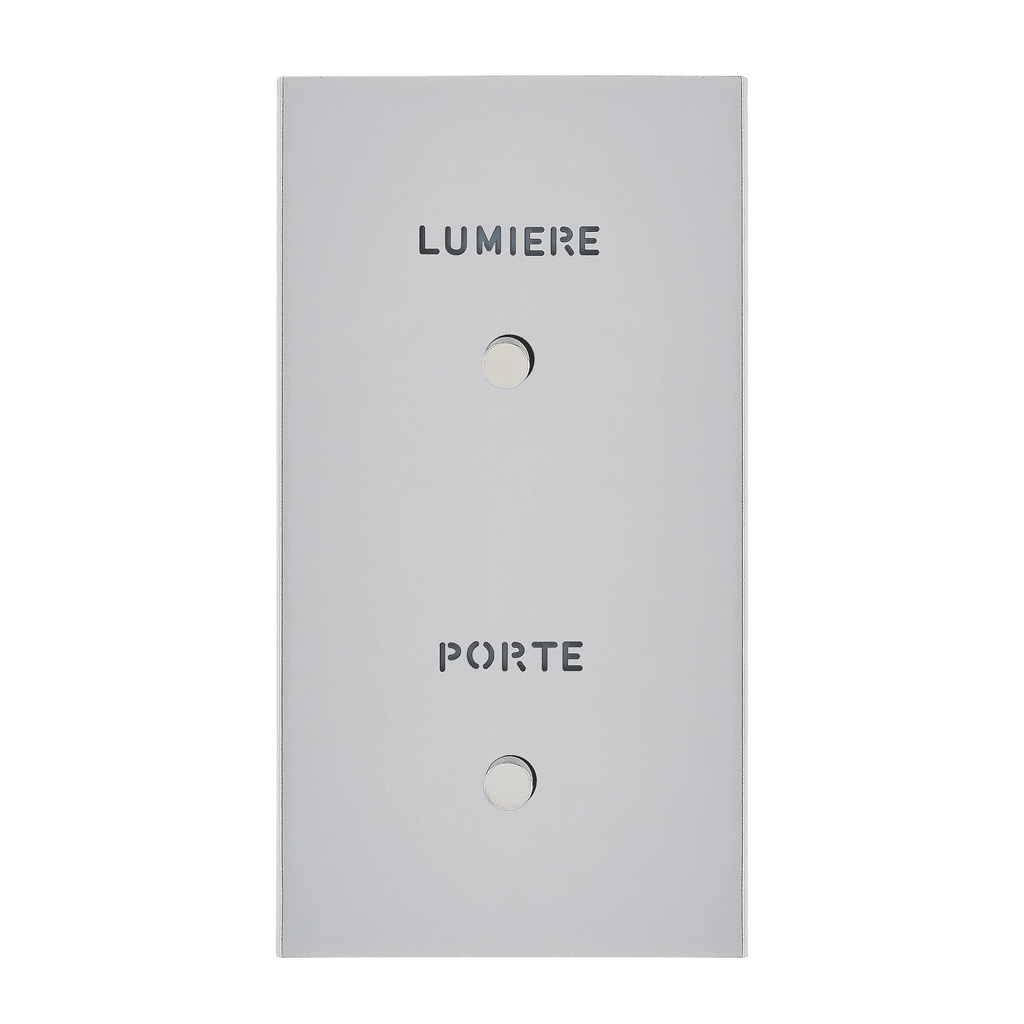 Interrupteur ART EPURE Guichet Lumineux porte + lumière, 2 Postes