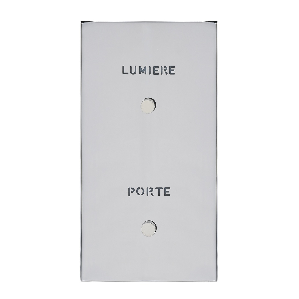 Interrupteur ART EPURE Guichet Lumineux porte + lumière, 2 Postes