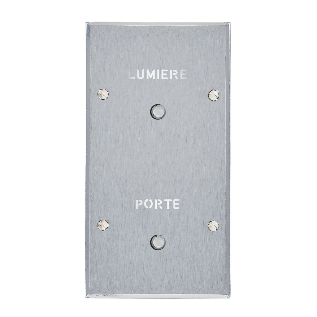 Interrupteur ART MÉMOIRE Guichet Lumineux porte + lumière, 2 Postes