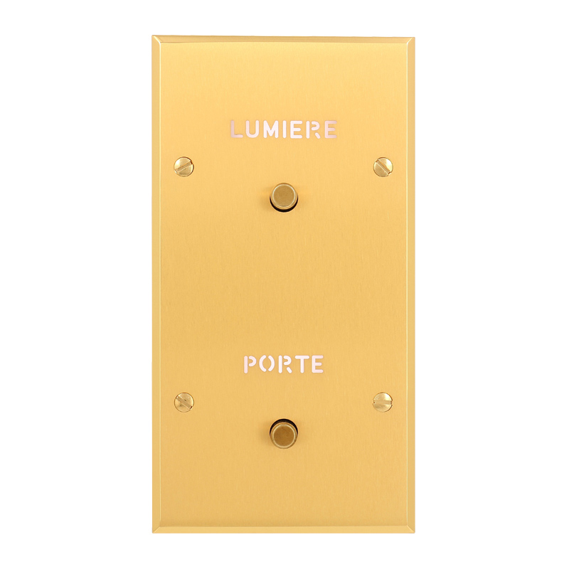 Interrupteur ART MÉMOIRE Guichet Lumineux porte + lumière, 2 Postes