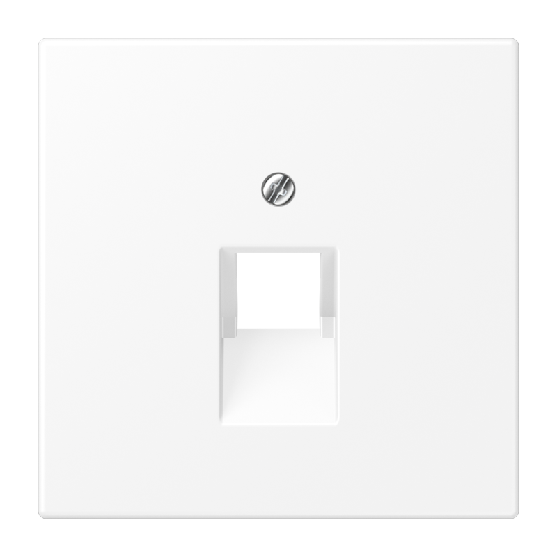 [LS969-1UAWWM] Enjoliveur LS990 - Enjoliveur RJ 45 simple mécanisme UAE (Blanc Mat)