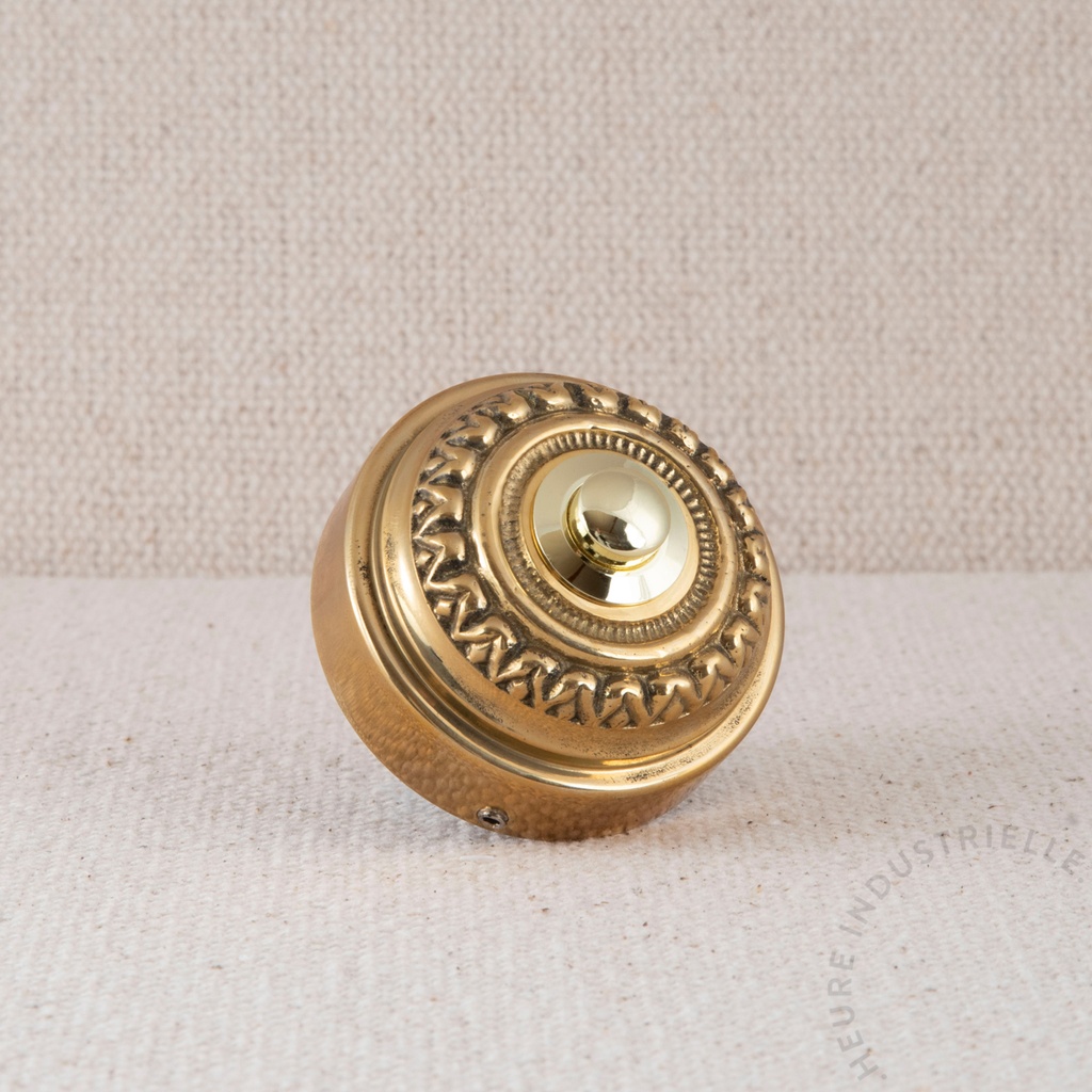 Bouton de sonnette perlé D. 60mm