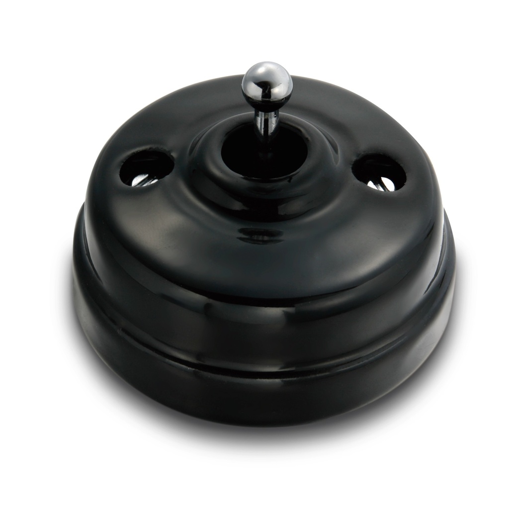 [60304342] Permutateur DIMBLER Porcelaine Noire (Chrome Brillant)