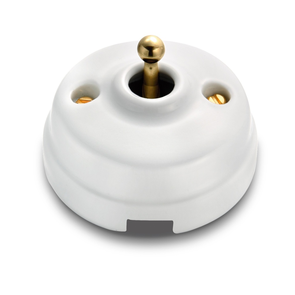 Va-et-Vient DIMBLER Porcelaine blanche avec passe câble