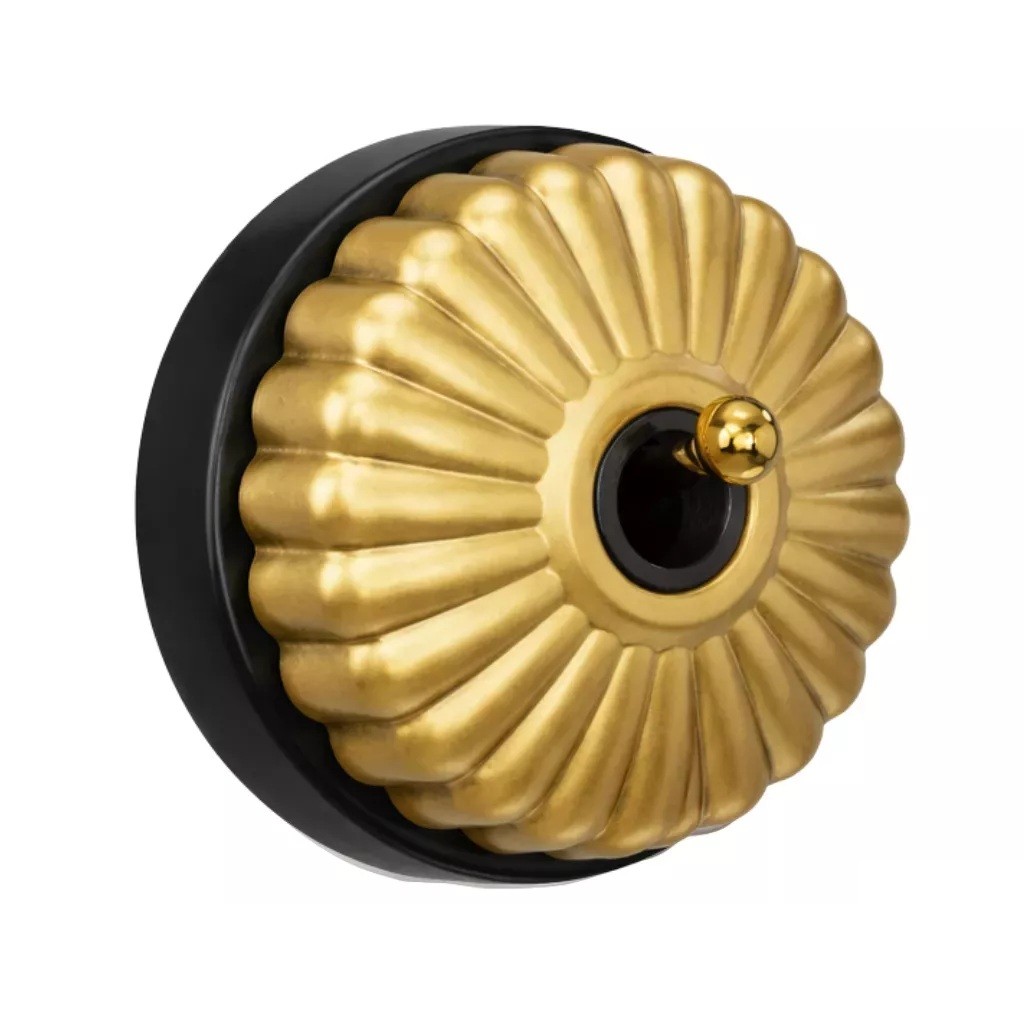 Permutateur DIMBLER CHARLOTTE base porcelaine noire avec passe-câble