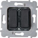Mécanisme Connexion Auto, 2 Va-et-Vient (VV) ou Boutons Poussoir (BP), pour façade Simple COLLECTION M