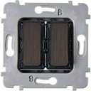Mécanisme Connexion Auto, 2 Va-et-Vient (VV) ou Boutons Poussoir (BP), pour façade Simple COLLECTION M