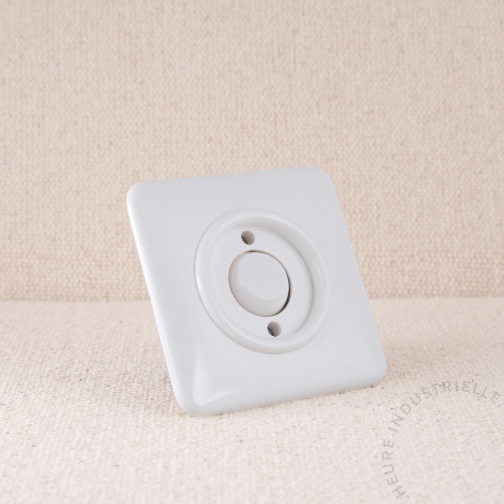 Appareillage complet DUROPLAST - 1 Bouton Poussoir Rocker