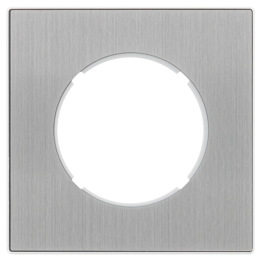 [85801121] Plaque DOM (Métal, Simple, Aluminium Brossé)