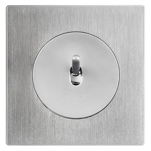 [85801121] Plaque DOM (Métal, Simple, Aluminium Brossé)