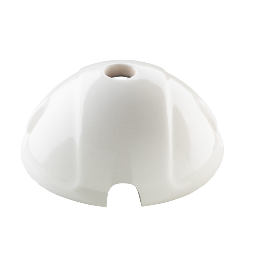 [P7526] Rosace Milano porcelaine blanche (Ø90mm, H37mm)
