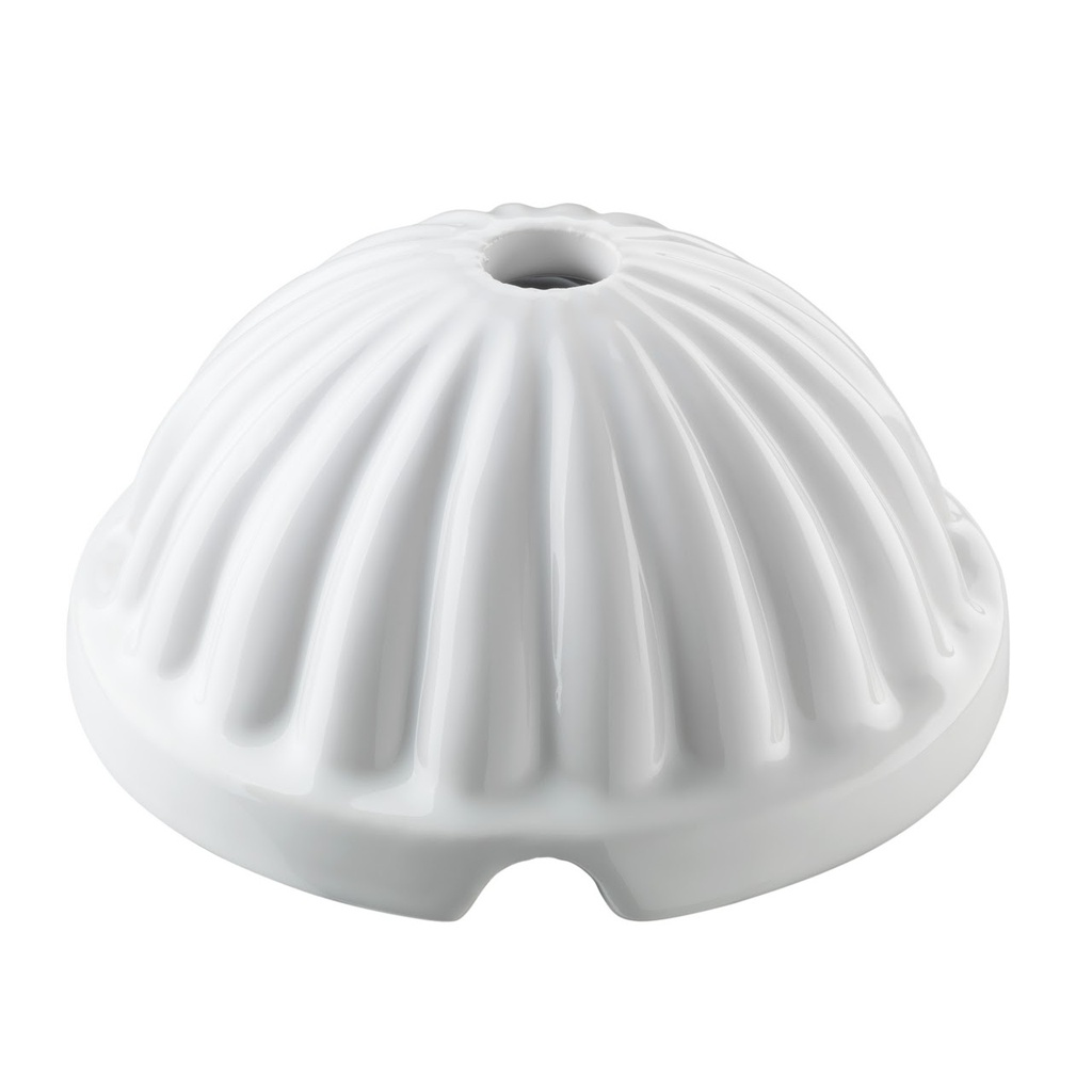 Rosace Roma porcelaine blanche