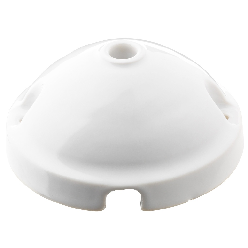 [P7520] Rosace Torino porcelaine blanche (Ø90mm, H43mm)