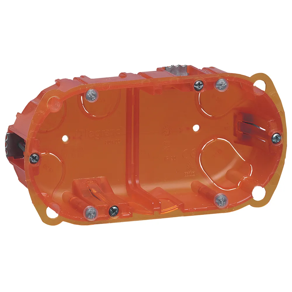 [L080102] Boîte multimatériaux Batibox 2 postes 4 à 5 modules vertical/horizontal - 40mm