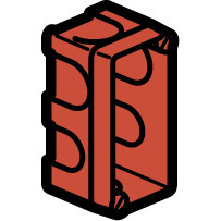 Boîte monoposte Batibox maçonnerie pour 1 module - profondeur 40mm