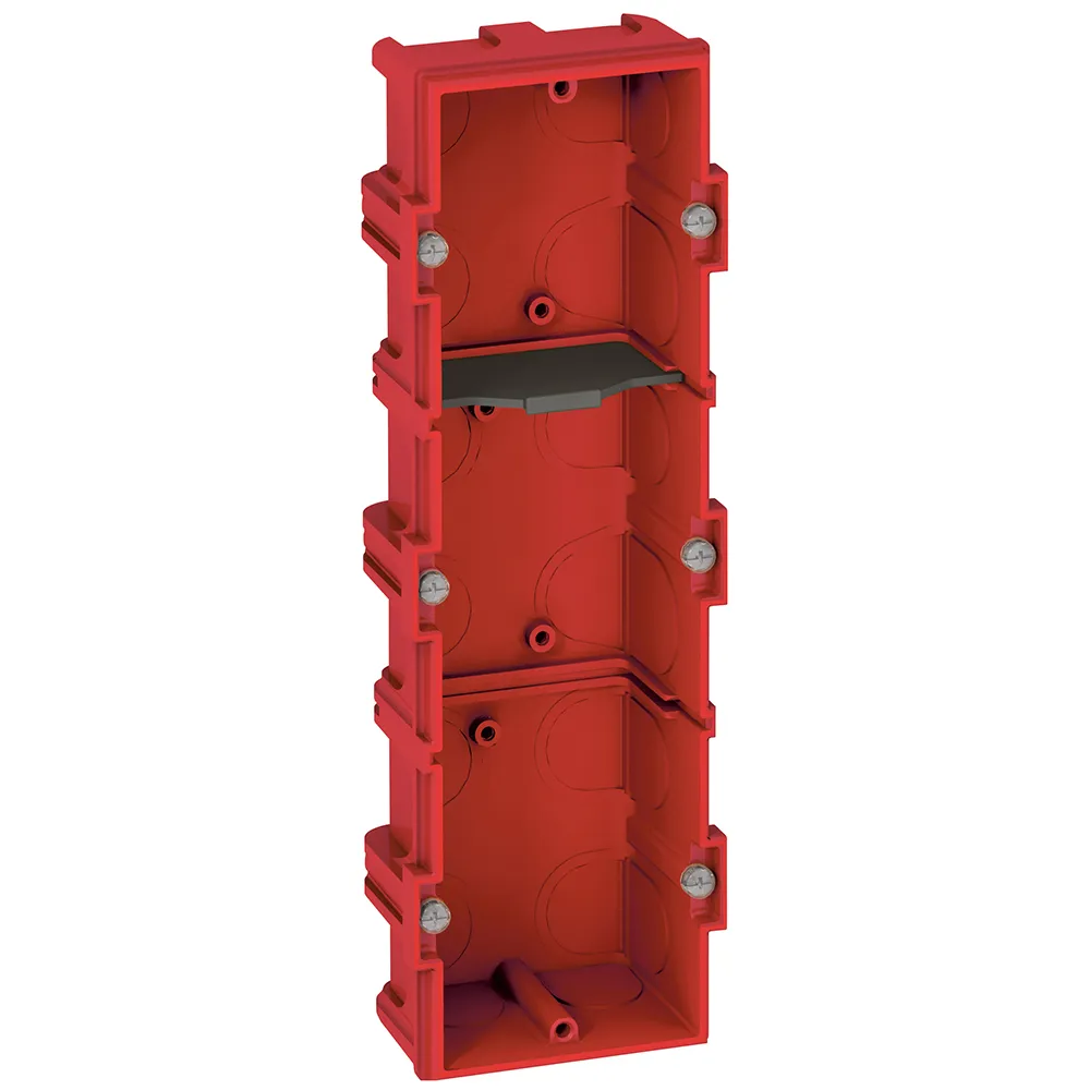 [L080143] Boîte multiposte Batibox maçonnerie 3 postes ou 6 à 8 modules - profondeur 40mm