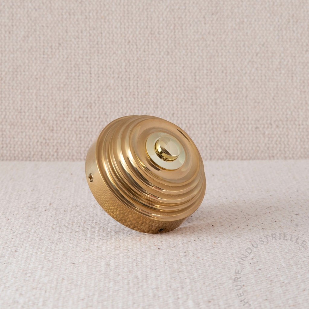 Bouton de sonnette mouluré D. 60mm